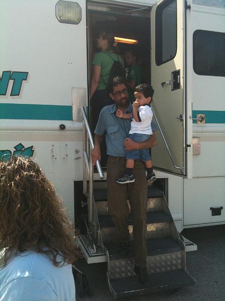 IMG_0061.JPG - Coming out of the mobile medical services van